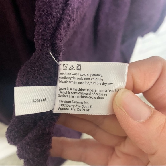 Barefoot Dreams Purple Calypso Wrap Cardigan - Picture 10 of 12